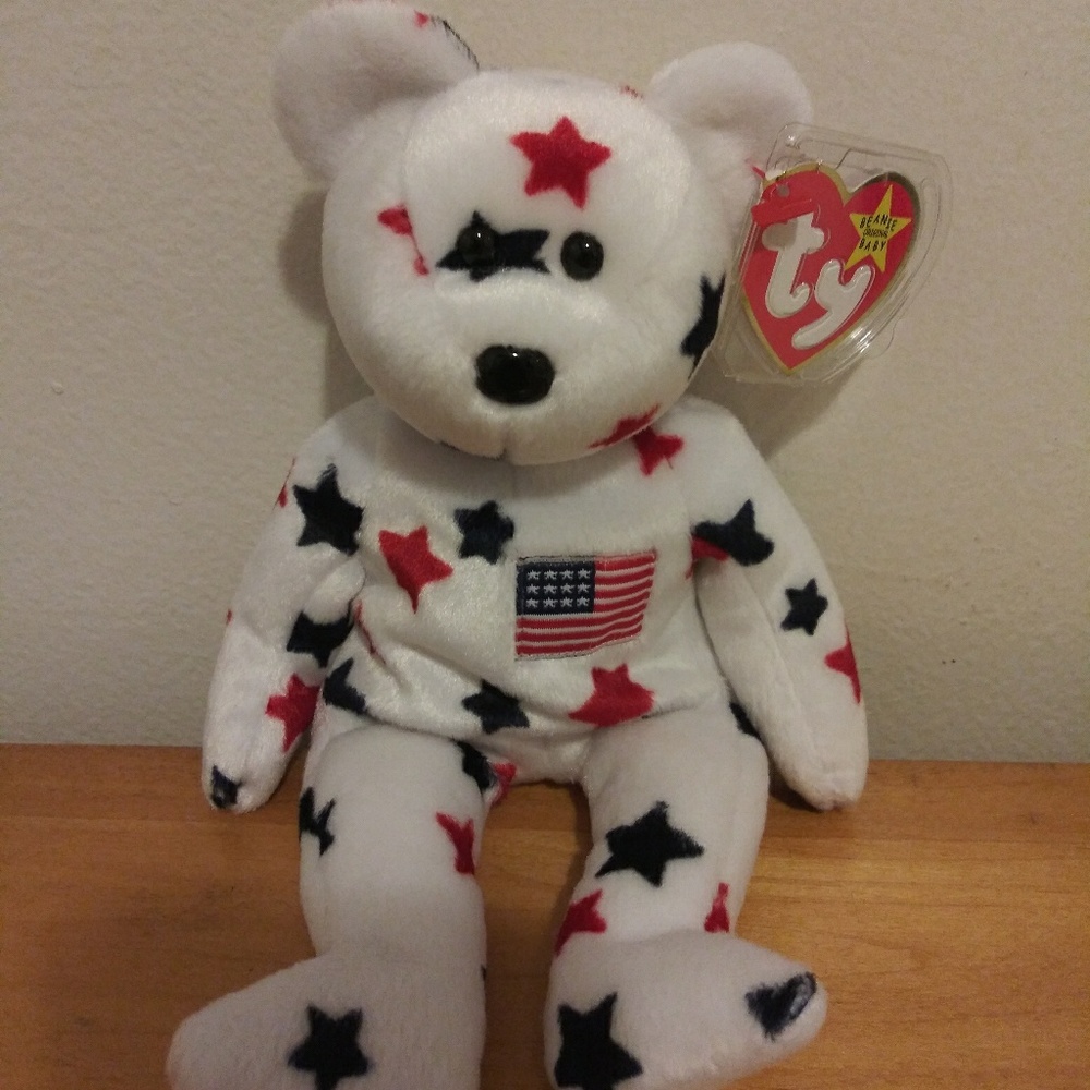 Glory bear made by TY Original Beanie babies.